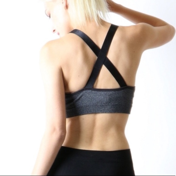 Zenana Outfitter | Gray Medium Support Bra Top - Picture 2 of 6